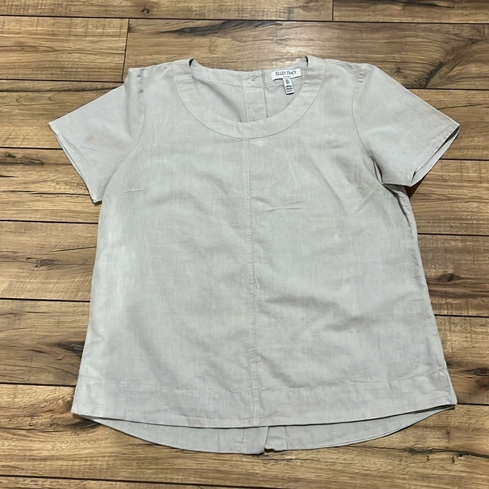 Ellen Tracy Women's Tan Blouse size Large